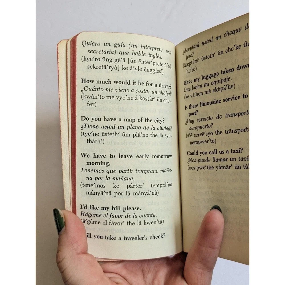Vintage 1966 INSTANT SPANISH‎ Follett Vest Pocket Conversation Guide Book